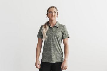 Camo Nobull WoLightweight Textured Polo (CAMO) Women's Shorts | CA M2208Q